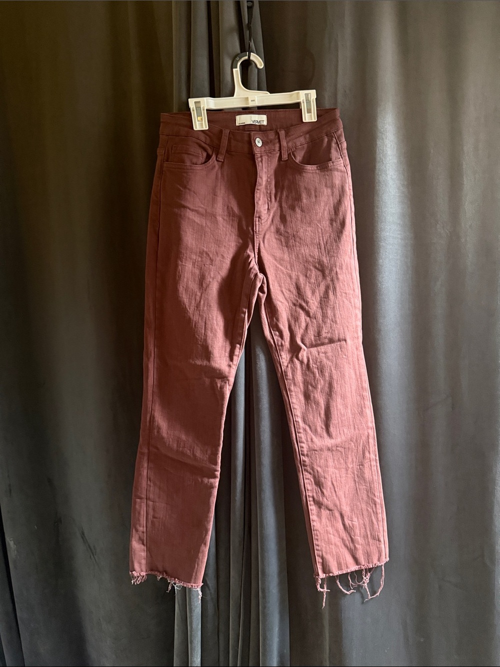 VINT! High-Rise Straight Leg Jeans in Dusty Rose